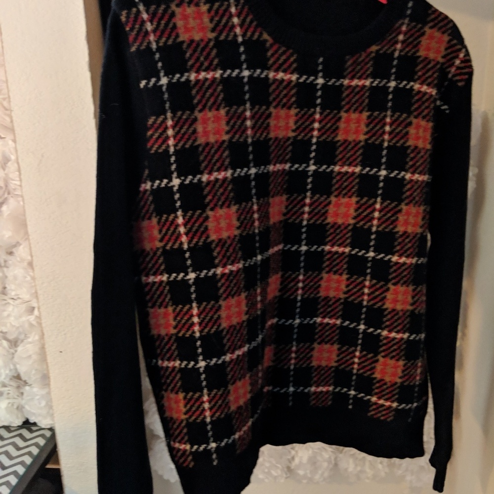 Burberry plaid sweater